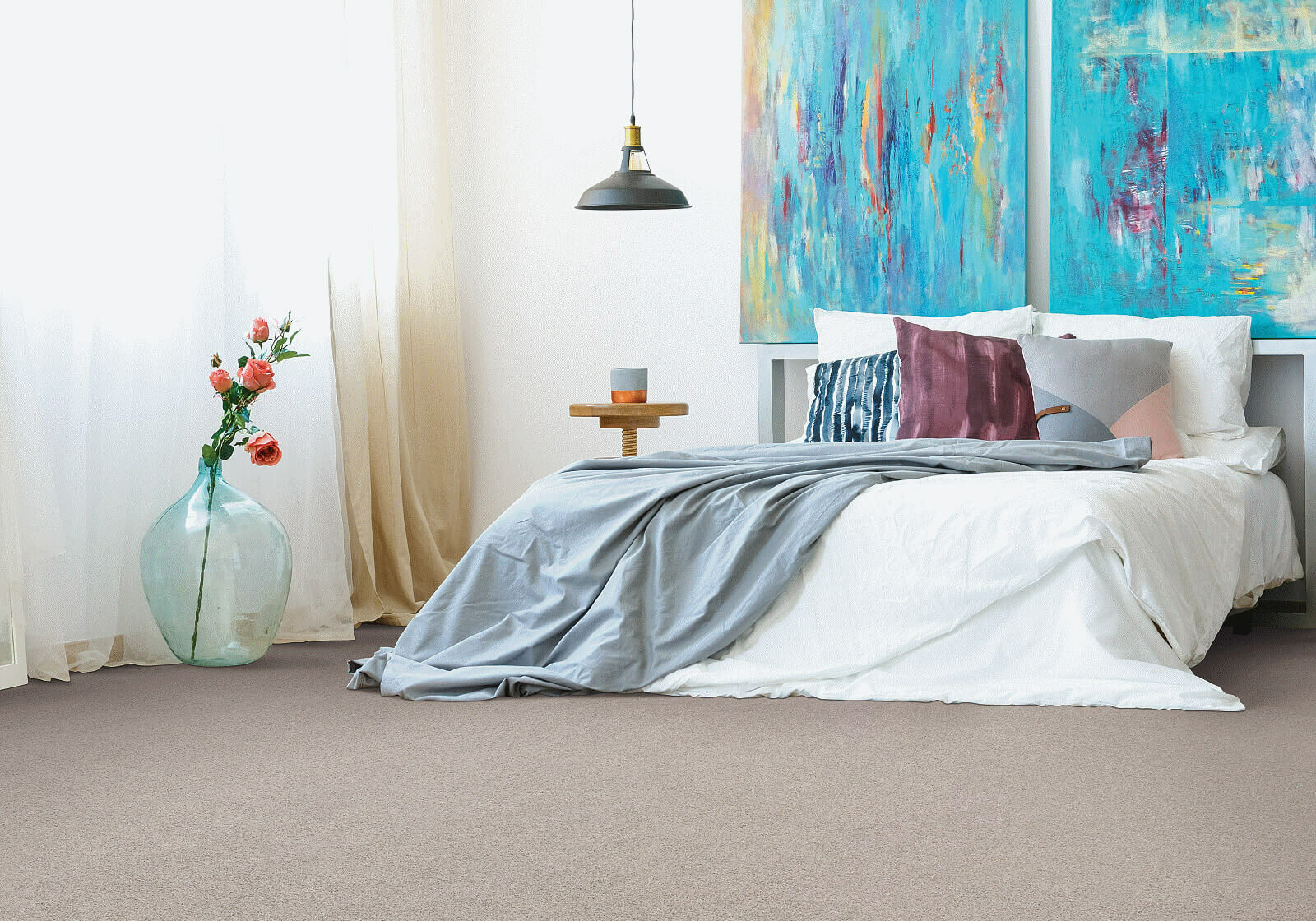 Carpet flooring in bedroom | Floor Decor