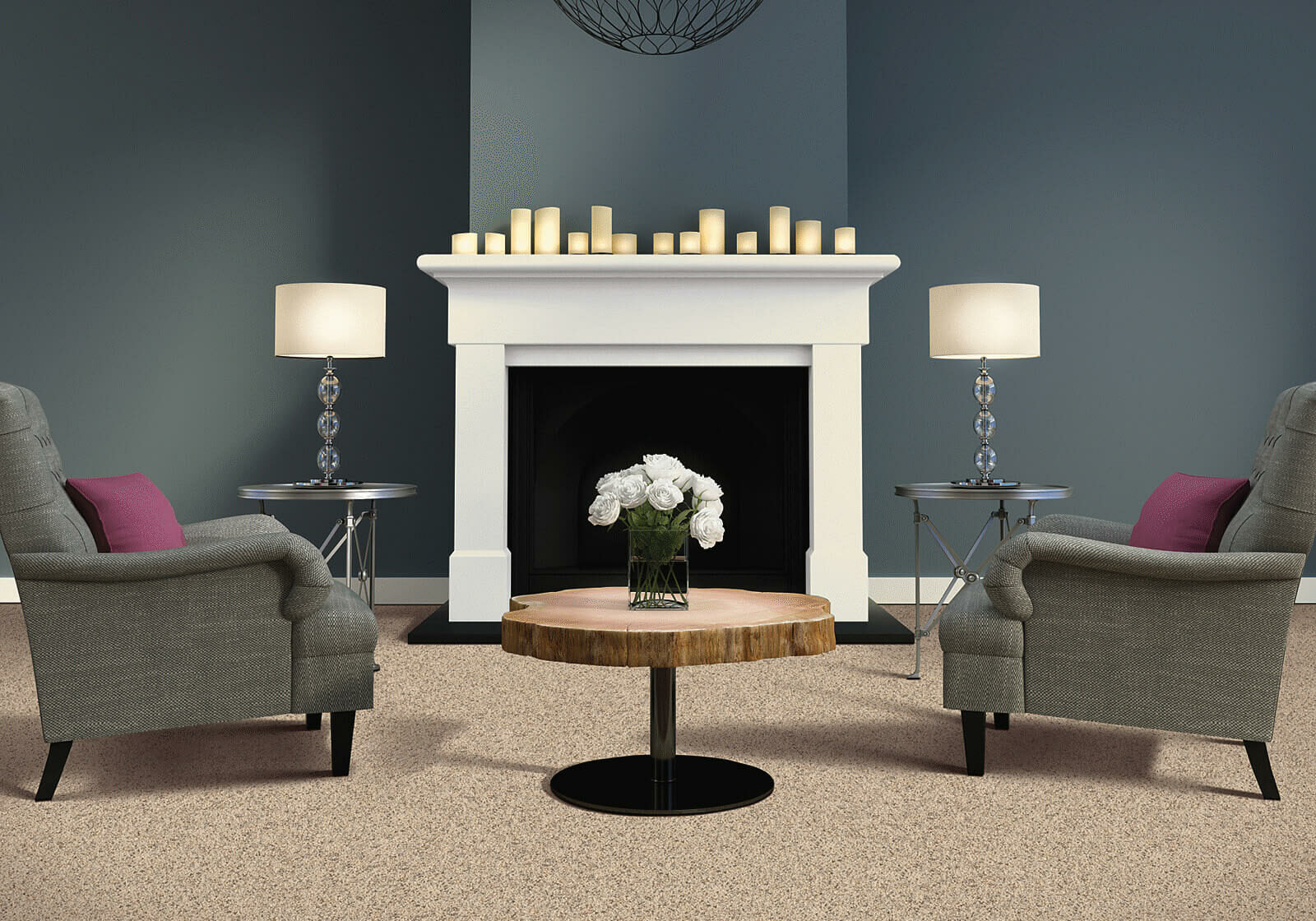 Carpet Flooring In Living Room | Floor Decor